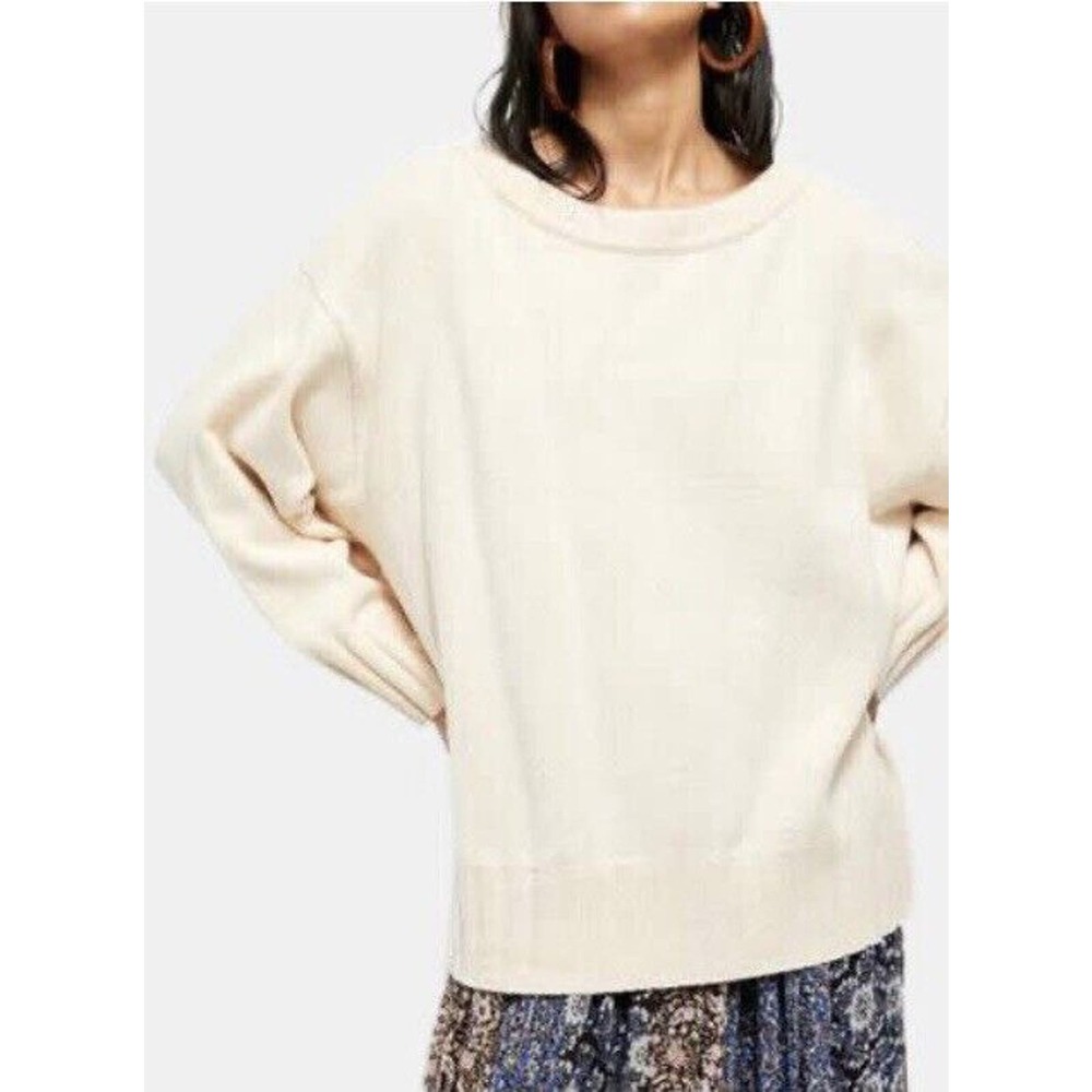 NEW Free People Womens Street Fair Tunic Size XS Ivory Combo Oversized‎ $128